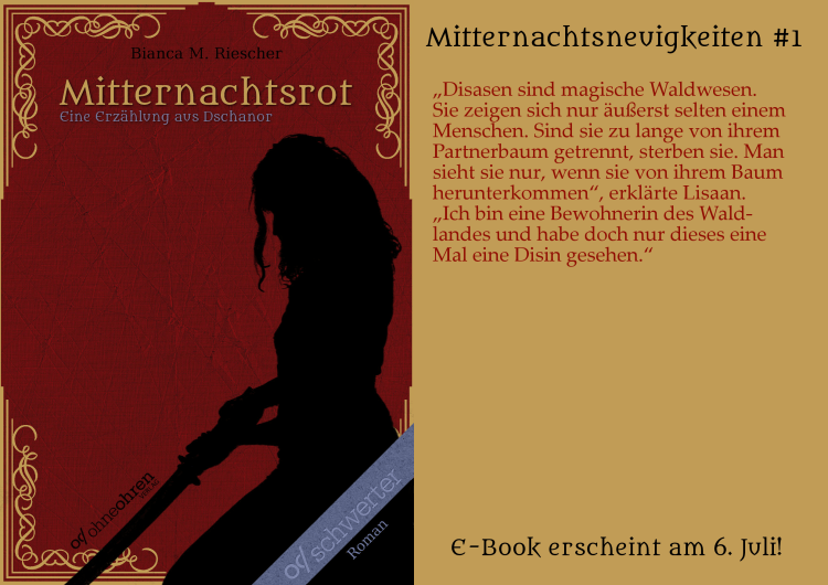 Mitternachtsrot Teaser No. 1 © Verlag ohneohren/Bianca M. Riescher