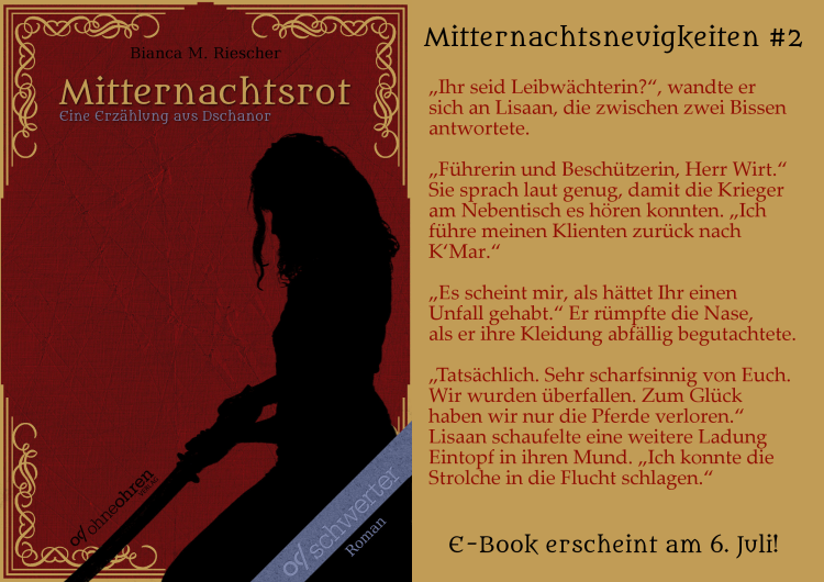Mitternachtsrot Teaser No. 2 © Verlag ohneohren/Bianca M. Riescher