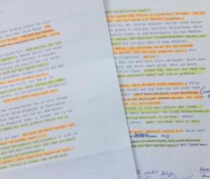 So sieht schon mal die Markierung der wörtlichen Rede aus. (© privat)