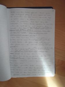 damals noch handschriftlich © privat